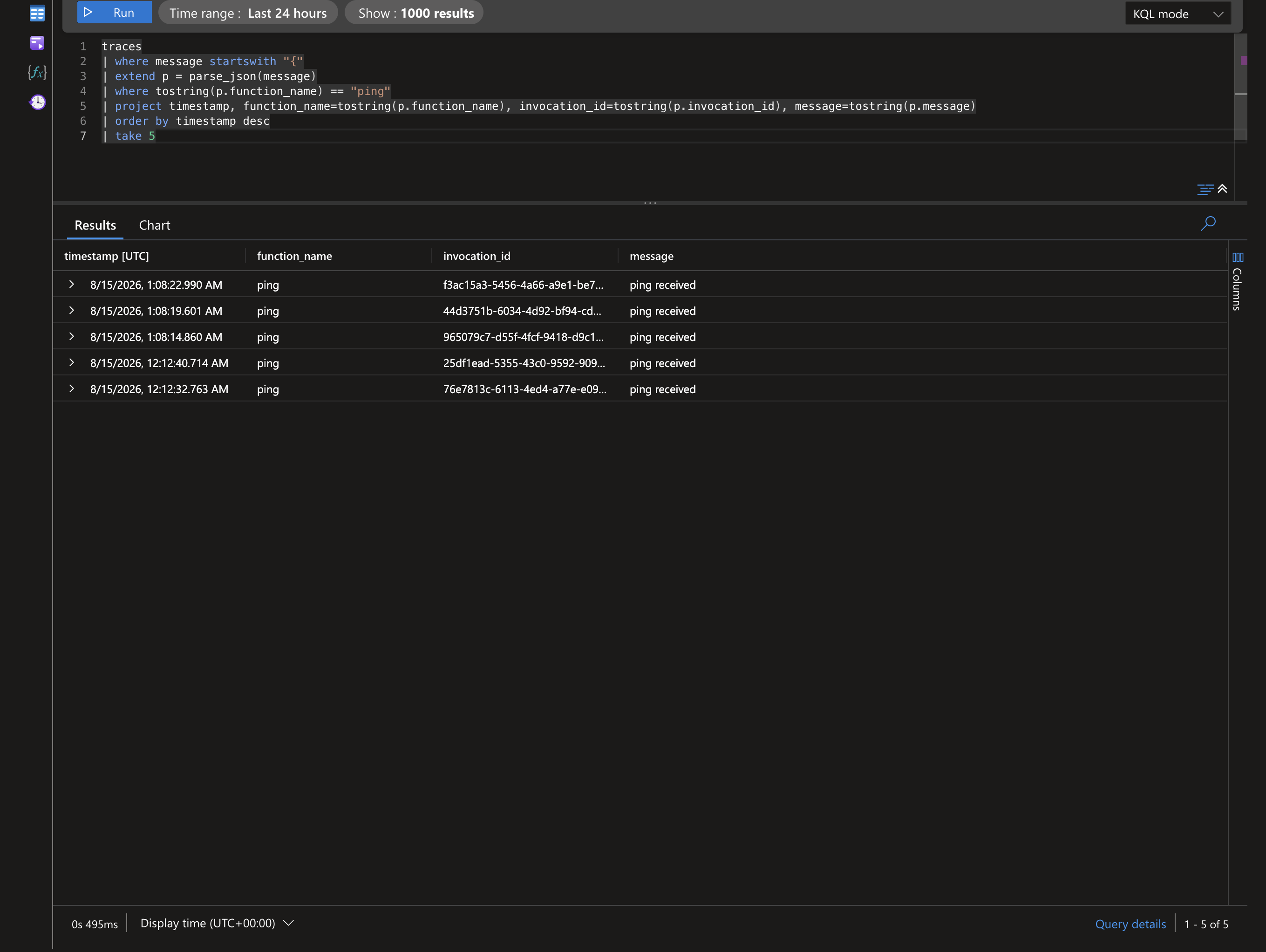App Insights Logs — basic setup