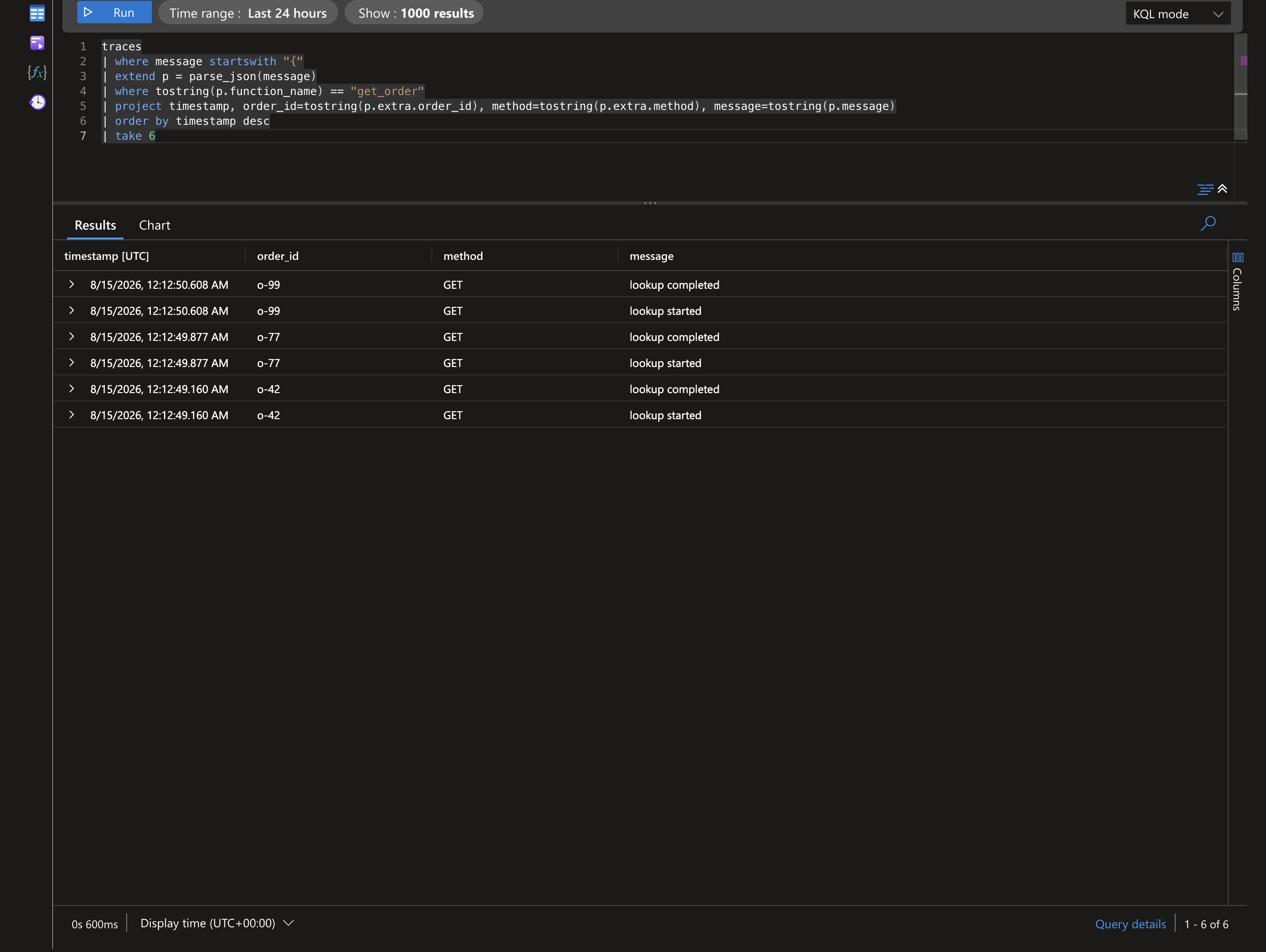 App Insights Logs — context binding