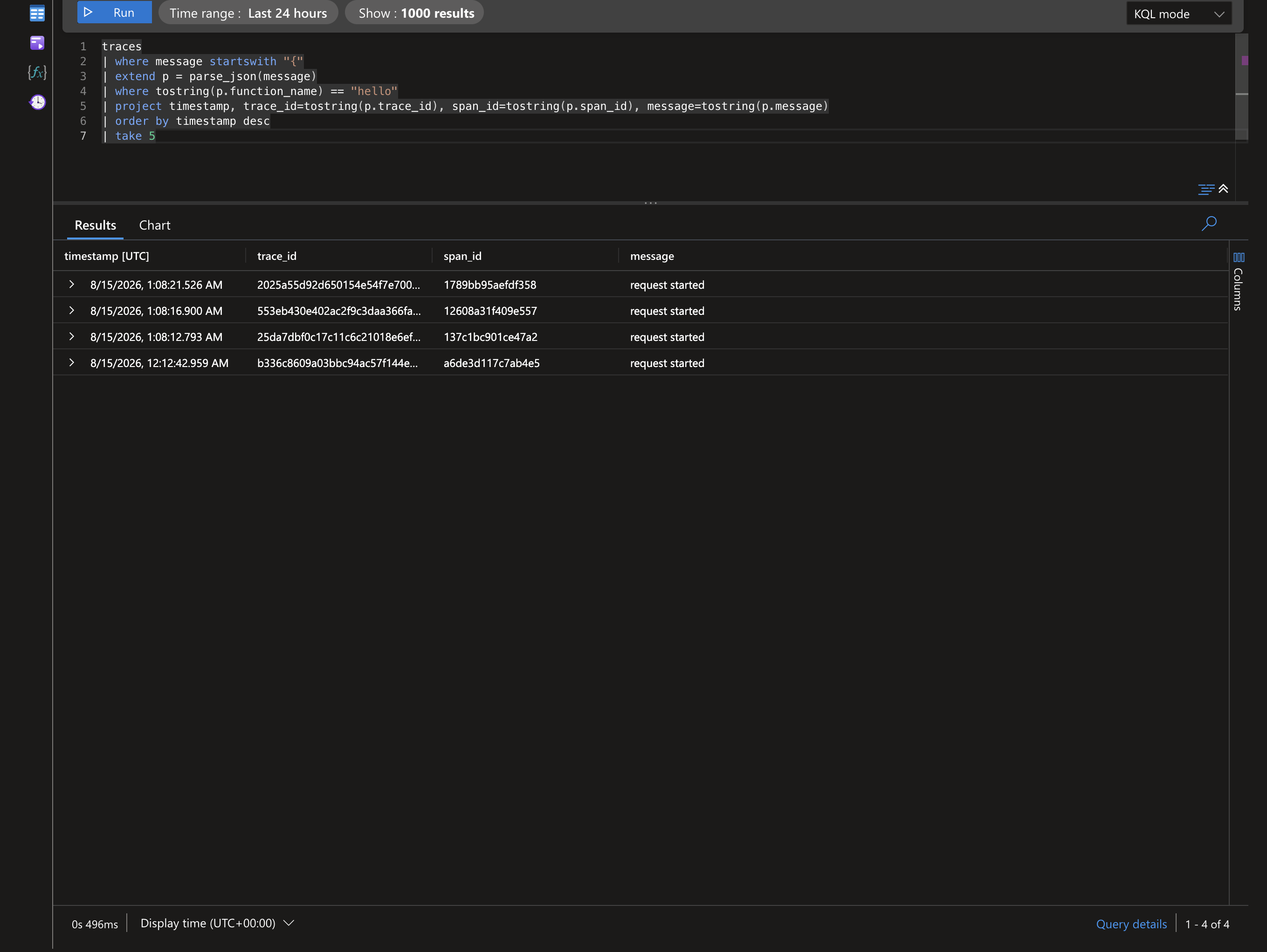 App Insights Logs — context injection