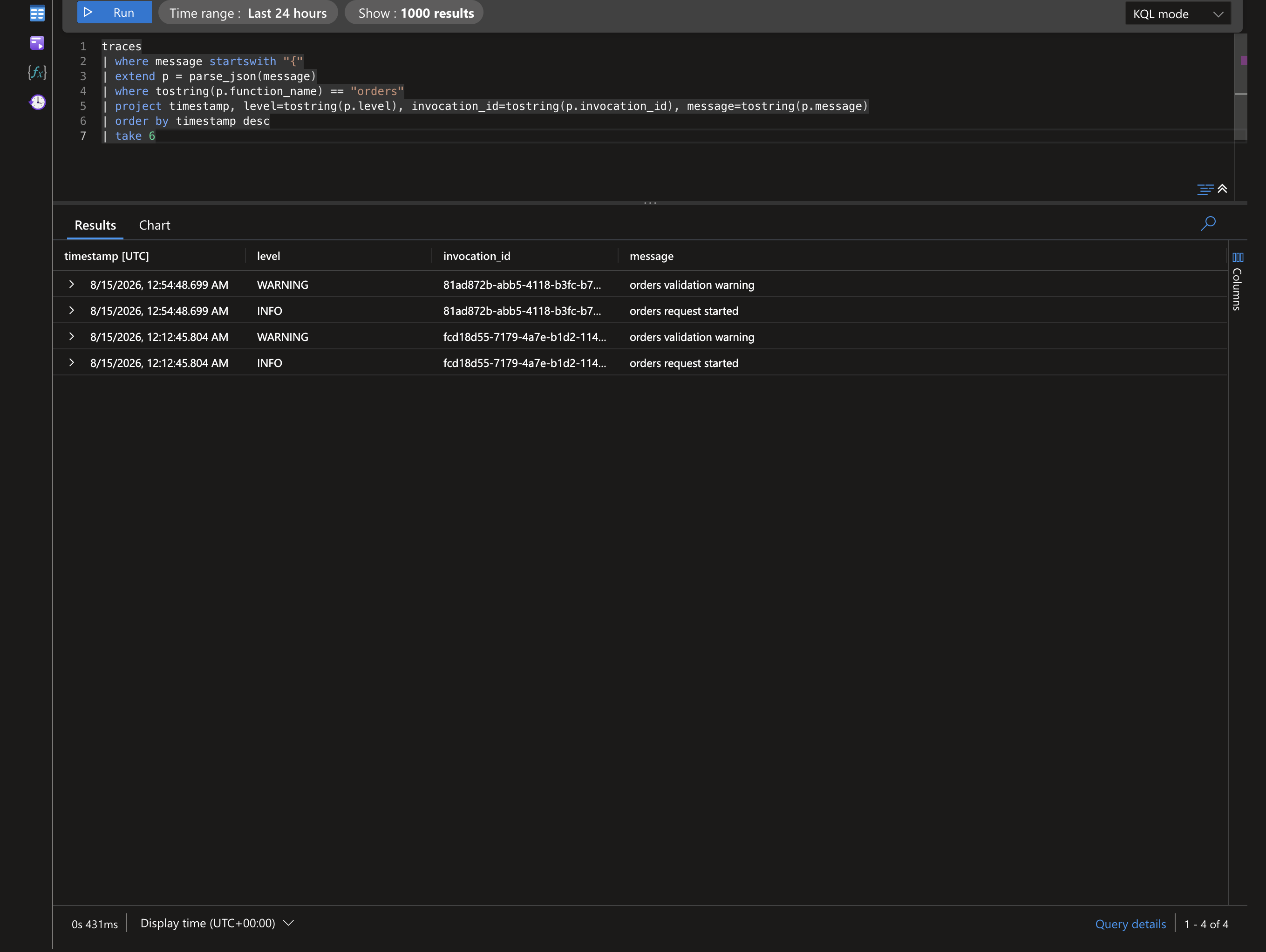 App Insights Logs — host.json conflicts